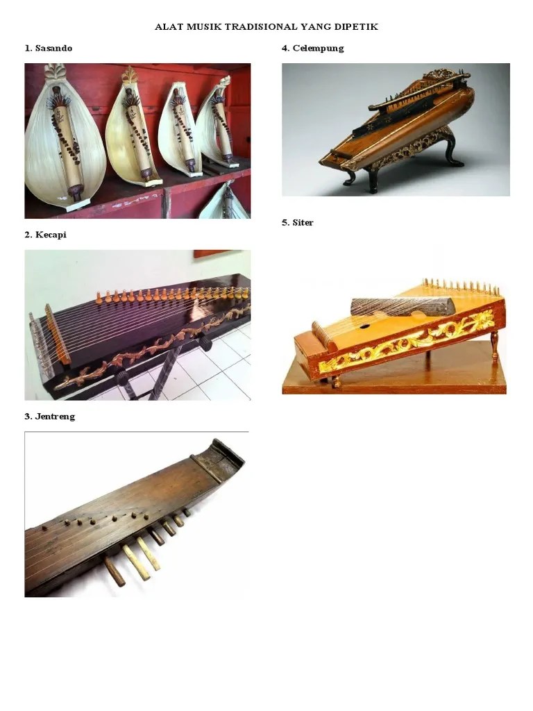 Alat Musik Tradisional Yang Dipetik | PDF