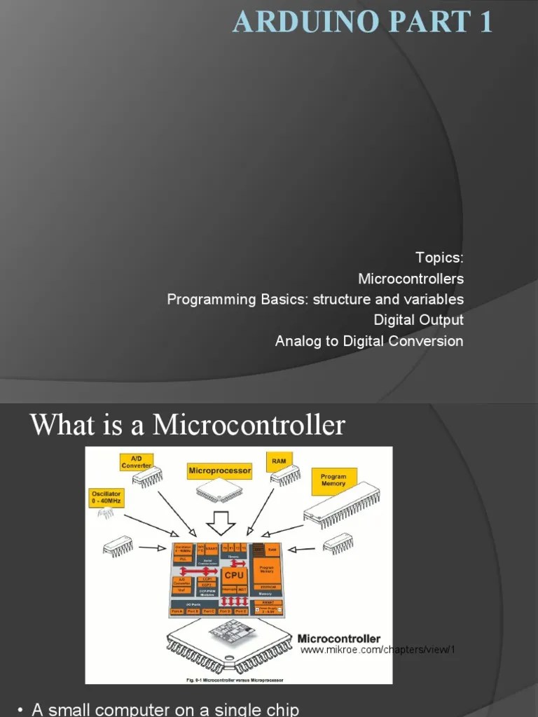 Topics: Microcontrollers Programming Basics: Structure And Variables ...