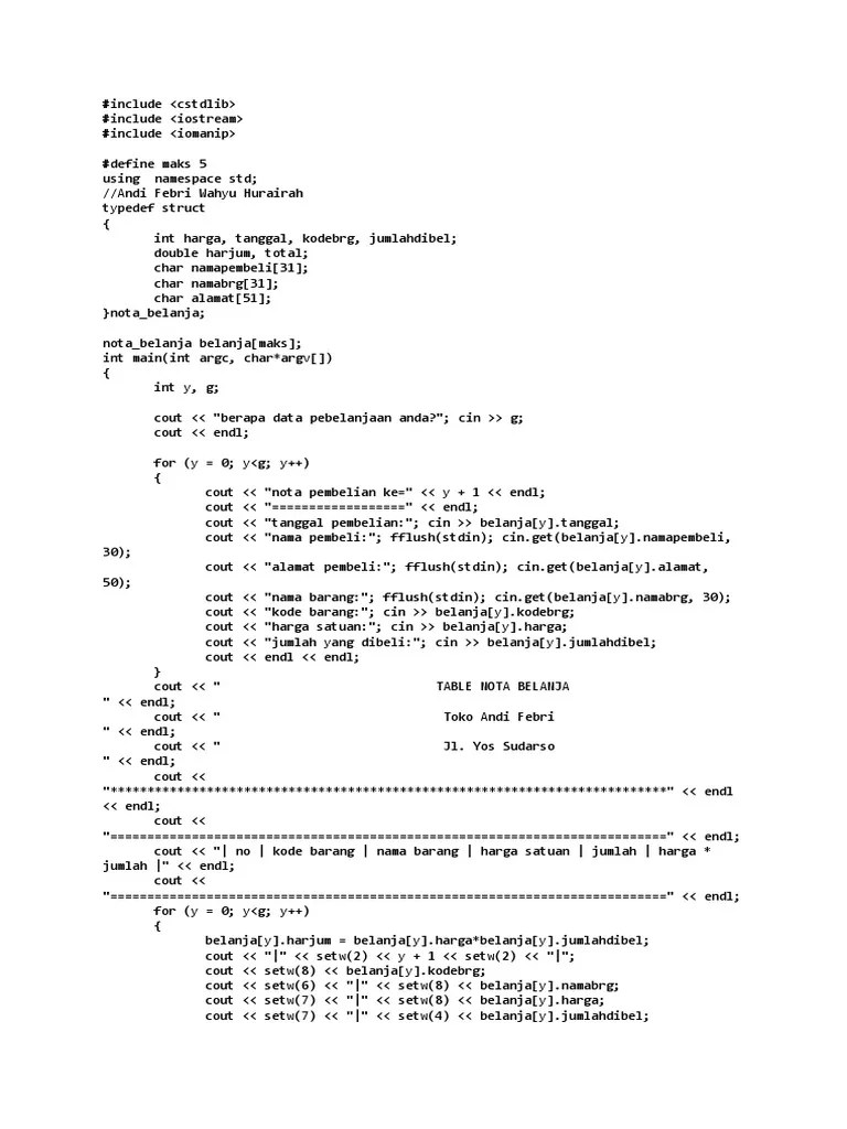 skript membuat table | PDF | Computer Programming | C++