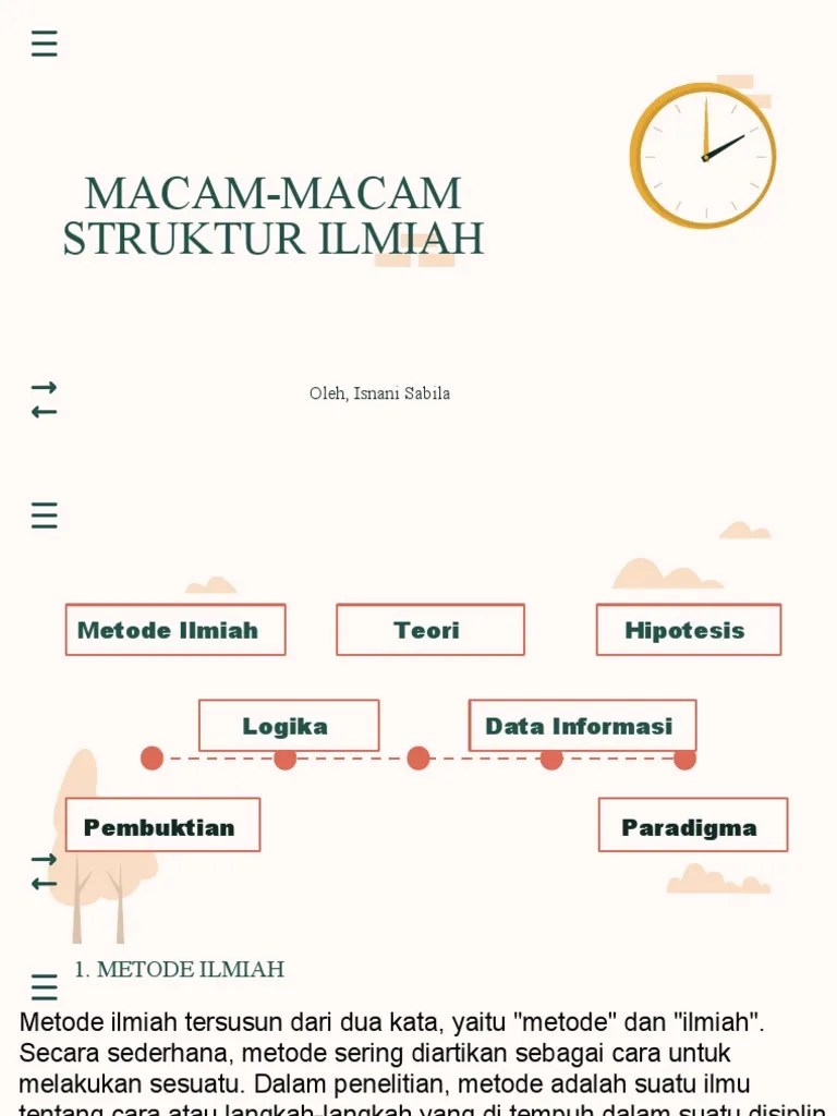 Macam'' Stuktur Ilmiah(ISNANI SABILA) | PDF