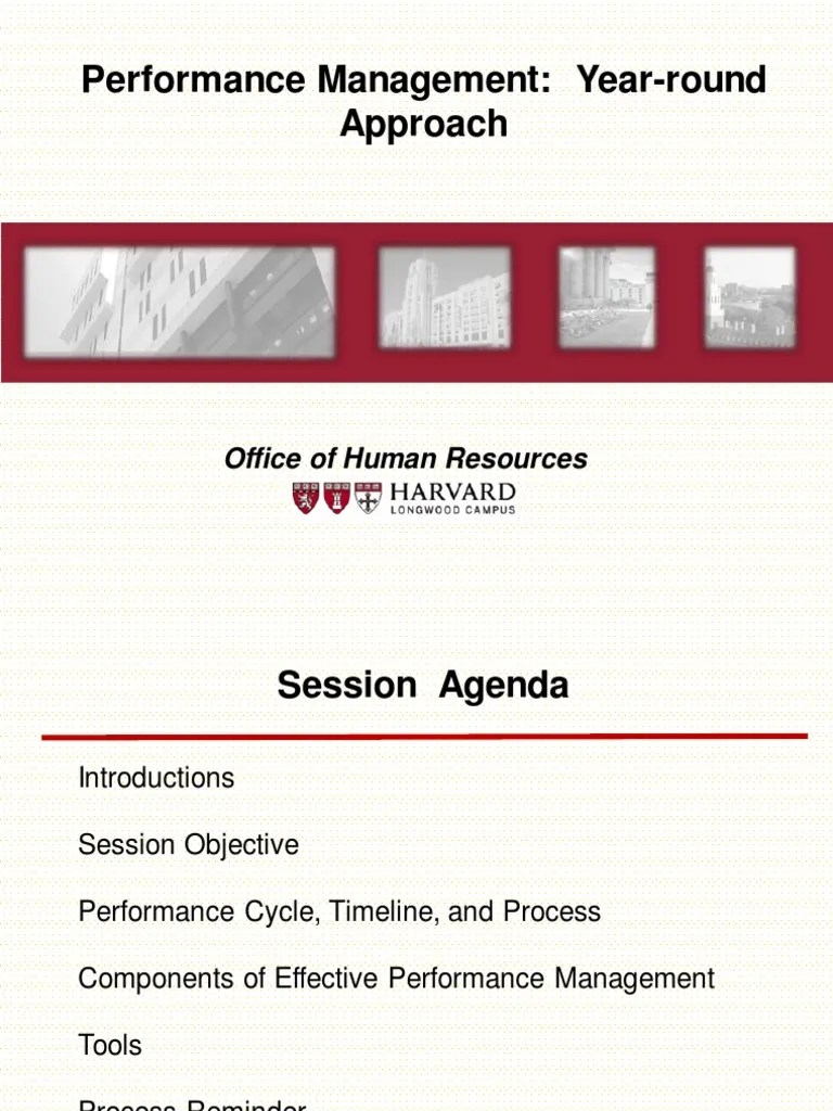 Performance Management: Year-Round Approach: Office Of Human Resources | PDF | Goal | Mentorship