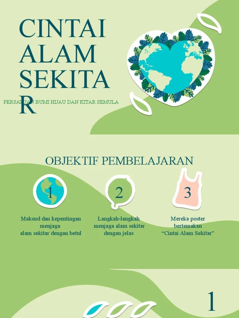 Wallpaper & poster cintai alam sekitar. Persatuan Alam Sekitar Pdf