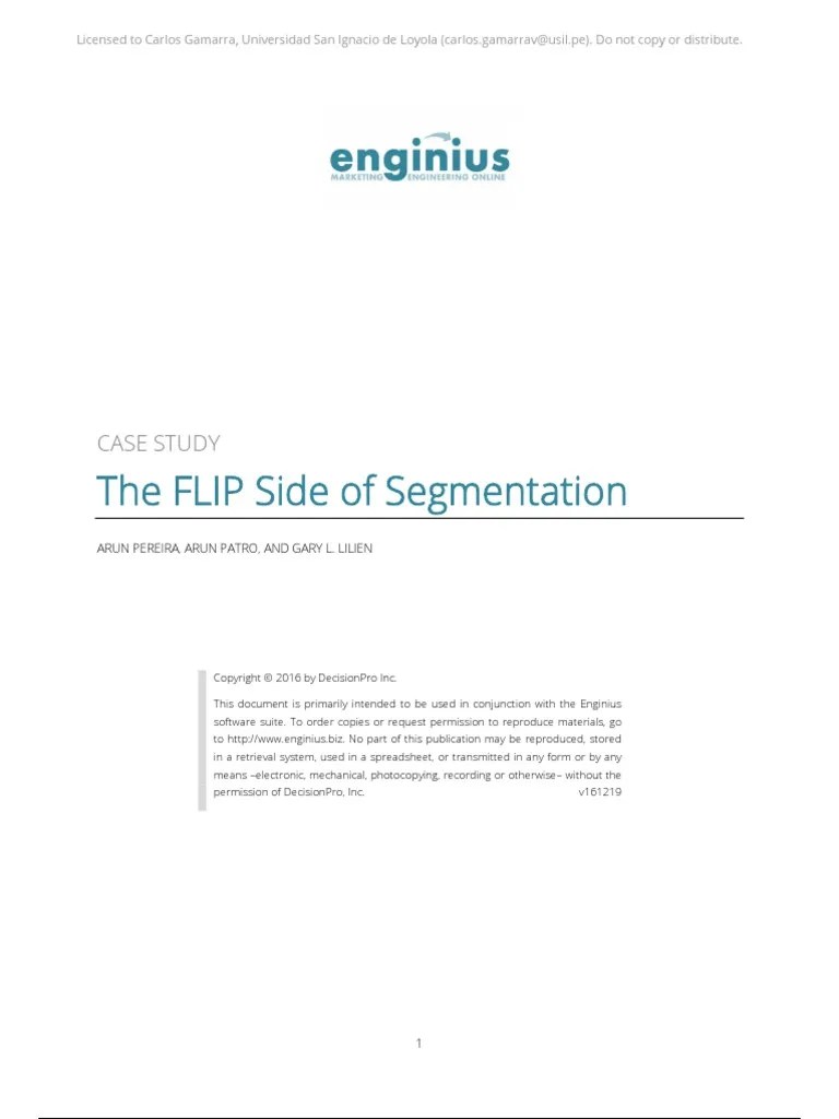 Flip Case Study | PDF | Market Segmentation | Educational Technology