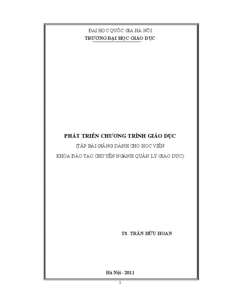 Phat Trien Chuong Trinh Gd. Mo Hinh Tyler | PDF