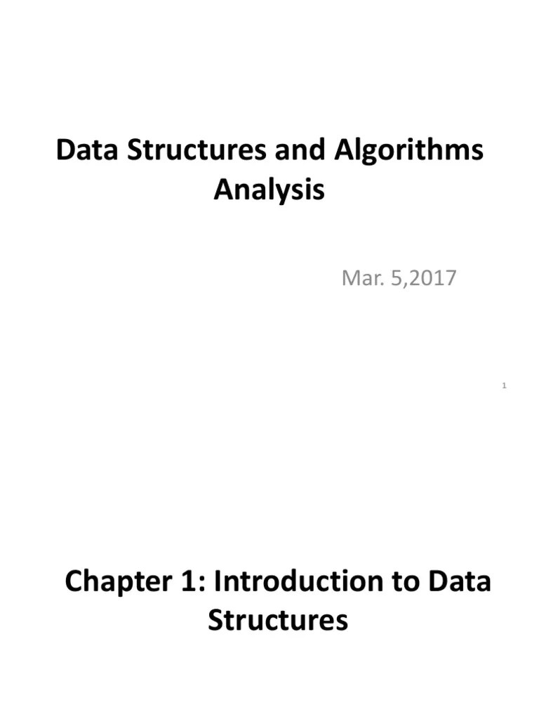 Data Structures And Algorithms Analysis | PDF | Algorithms | Control Flow