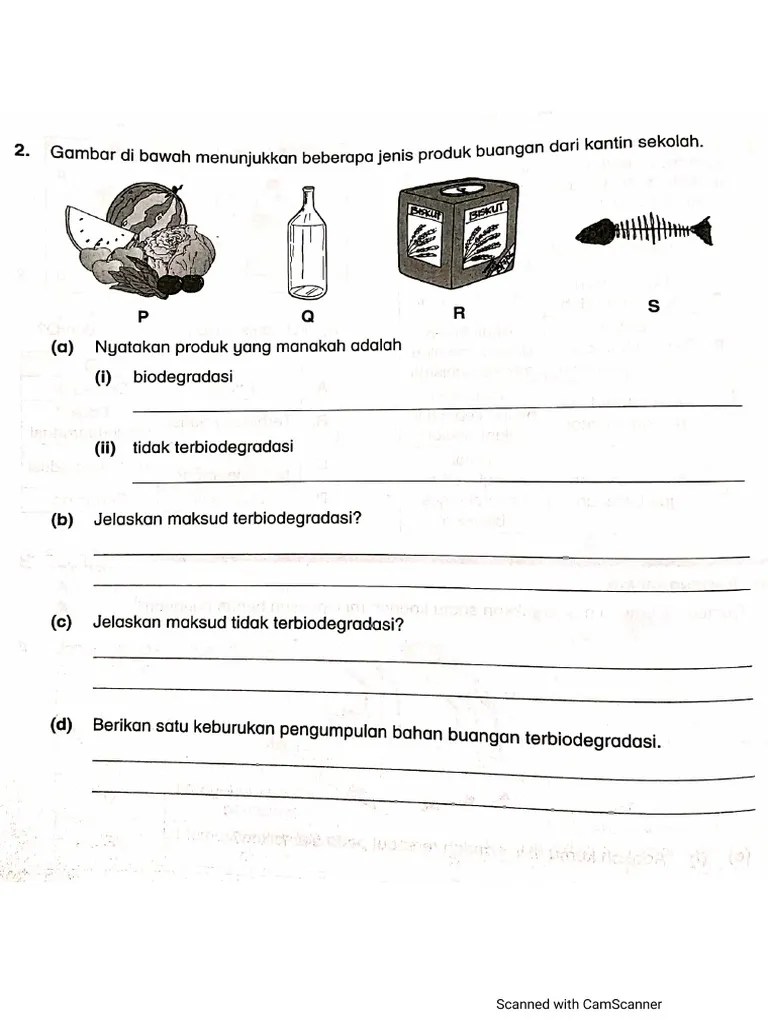 Selain itu, buangan terbiodegradasikan yang boleh dibakar sebagai bahan api juga dikira sebagai biojisim. Bahan Buangan Tahun 6 Pdf