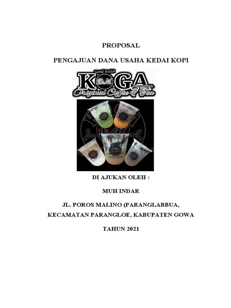 Proposal Pengajuan Dana Usaha Warung Kopi | PDF