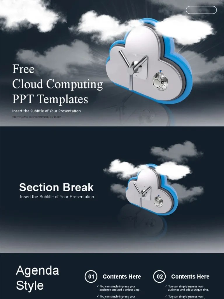 Free Cloud Computing PPT Templates: Insert The Subtitle Of Your Presentation | PDF | Microsoft ...