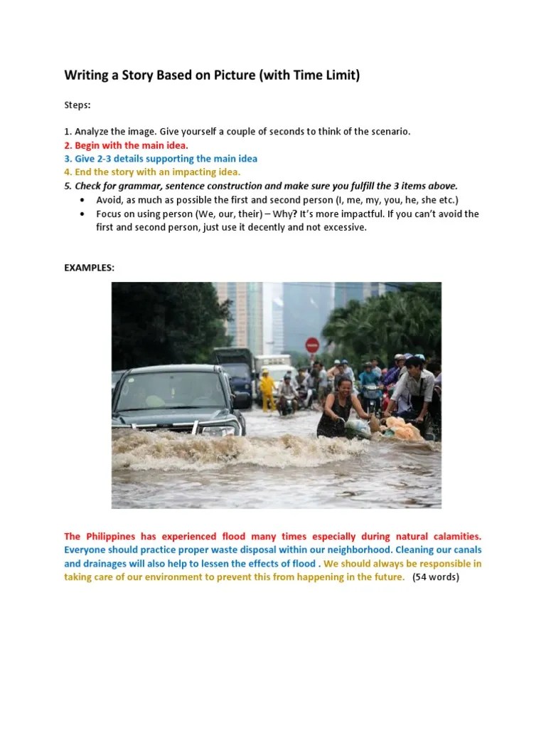 Writing A Story Based On Picture Picture Analysis | PDF