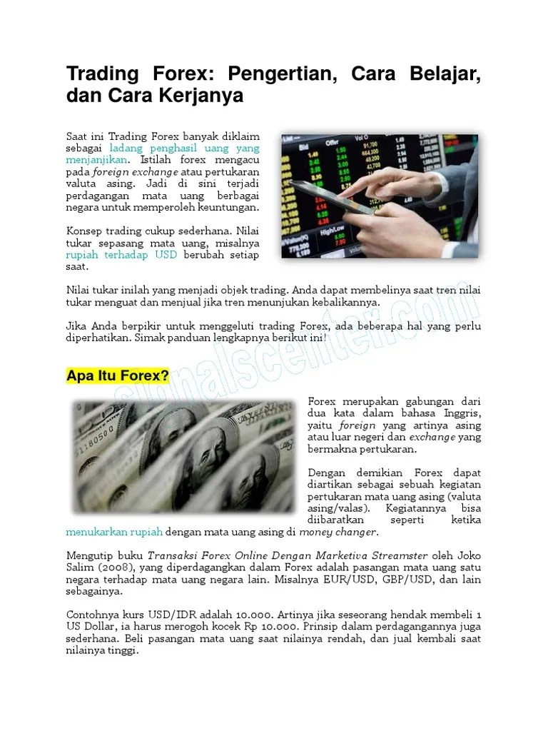 Pengetahuan Umum Tentang Trading Forex | PDF