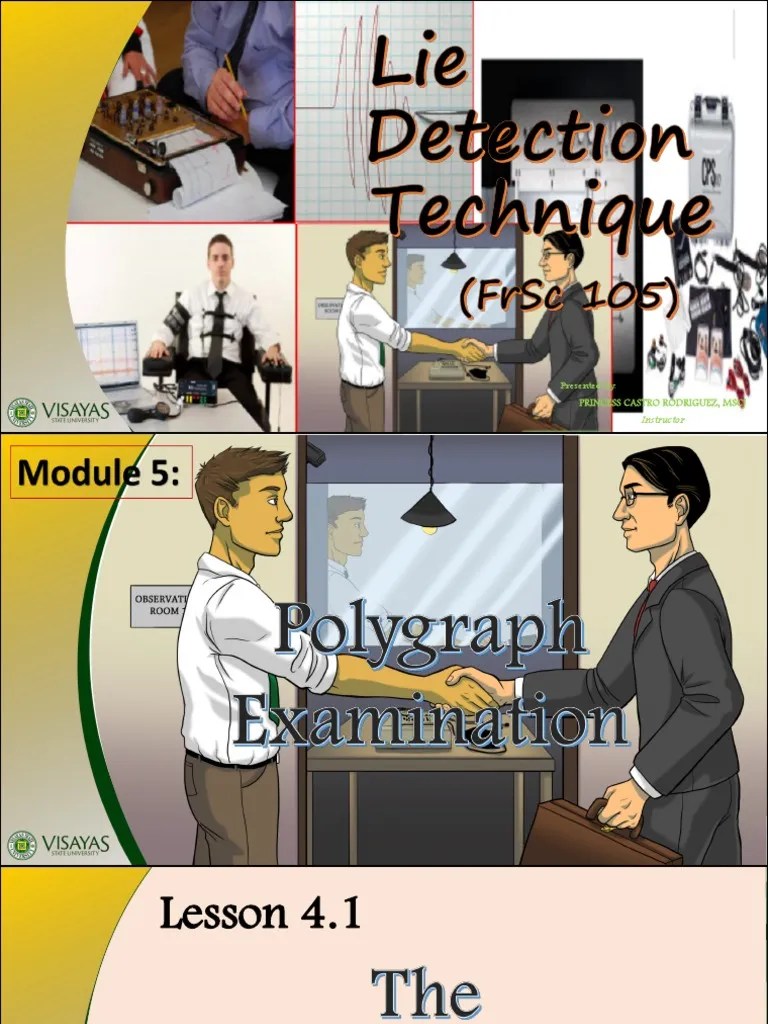 Module 5 Lesson 5.1 - For Research | PDF | Polygraph | Criminal Justice