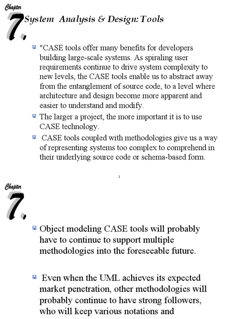 System Analysis & Design: Tools | PDF | Software Development | Databases