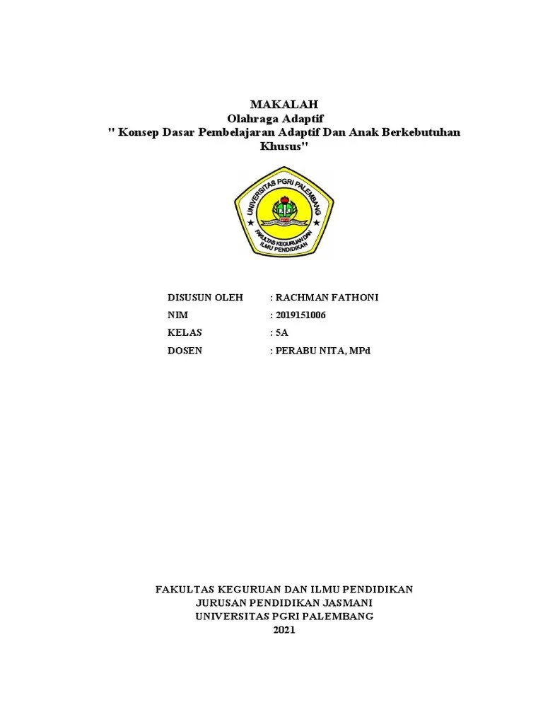 Makalah Pembelajaran Adaptif | PDF