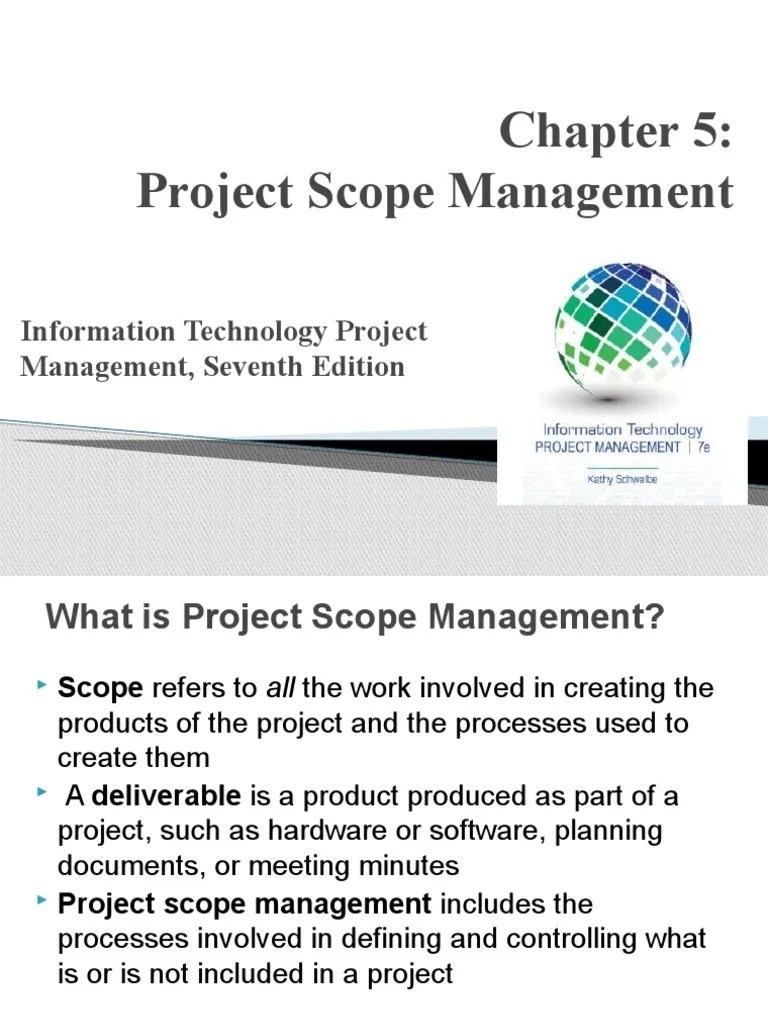 ITPM - 05-Project Scope Management | PDF | Project Management ...