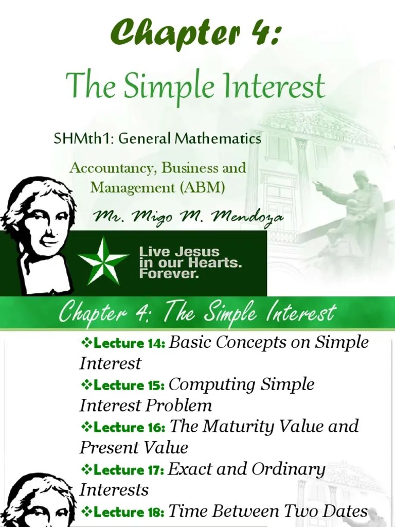 Chapter 4-The Simple Interest 2 | PDF | Interest | Present Value