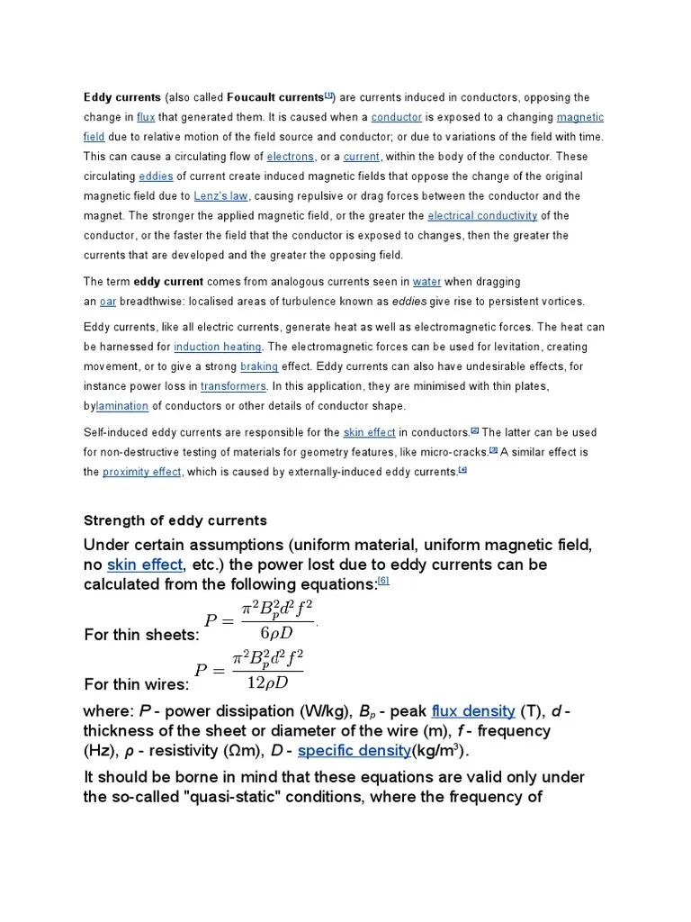 Applications Of Eddy Currents: Understanding How Changing Magnetic ...