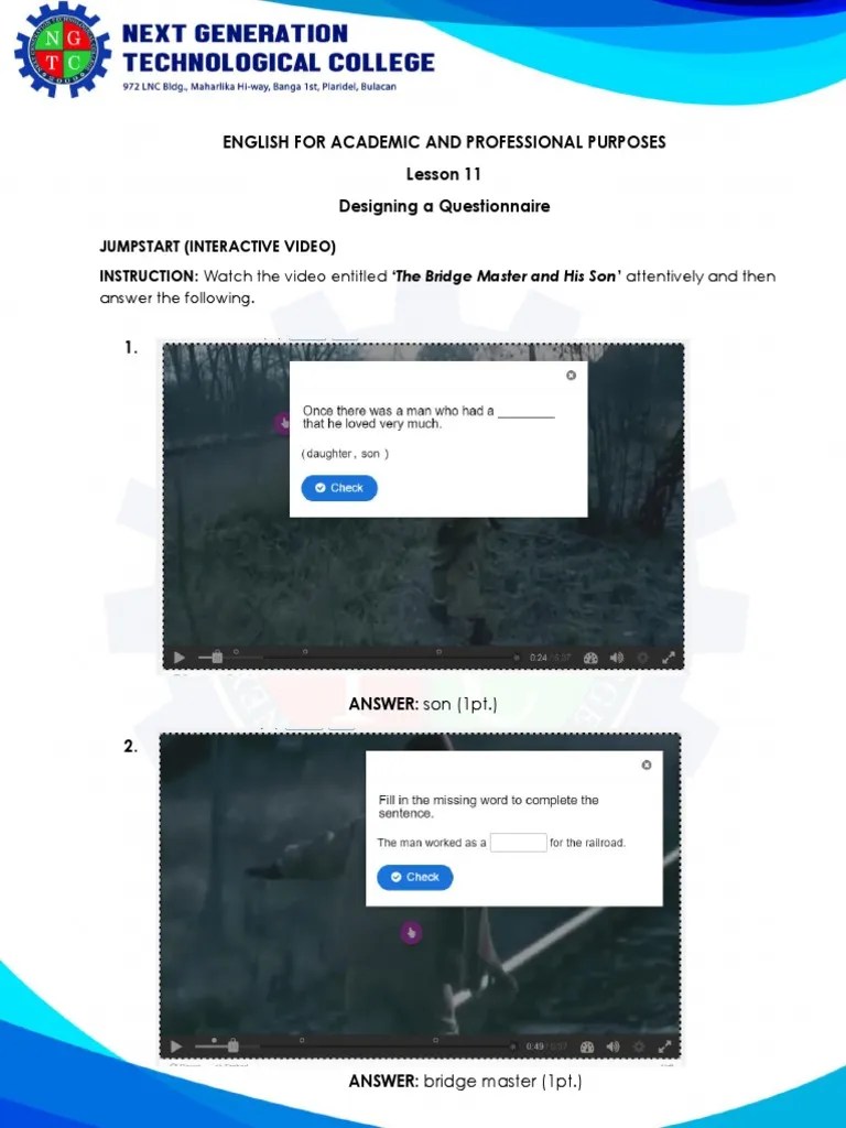 Eapp Module 11 Week 11 | PDF | Survey Methodology | Questionnaire