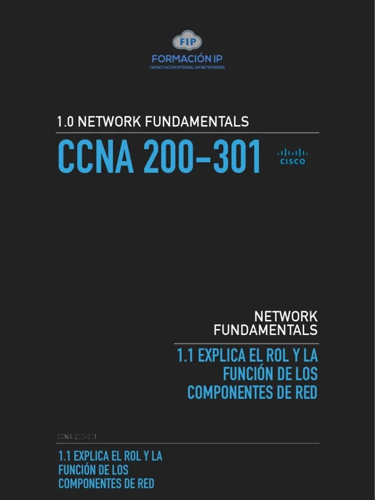 CCNA 1.1 Componentes De Red | PDF | Cortafuegos (informática) | Red De ...