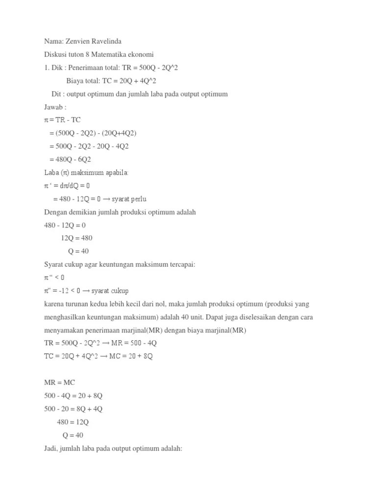 Diskusi Tuton 8 | PDF