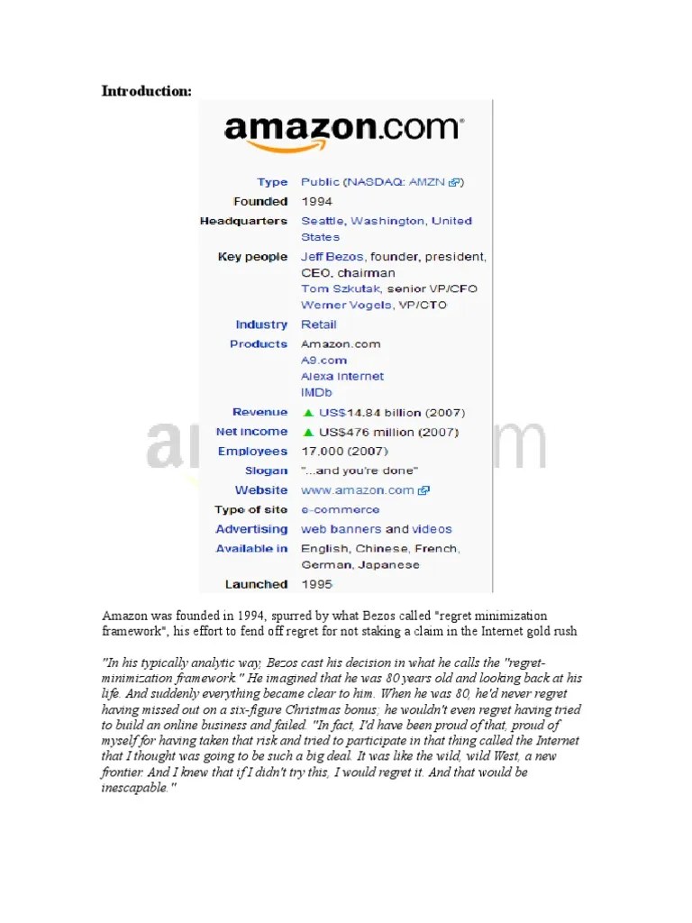 Amazon | PDF | Retail | Online Shopping