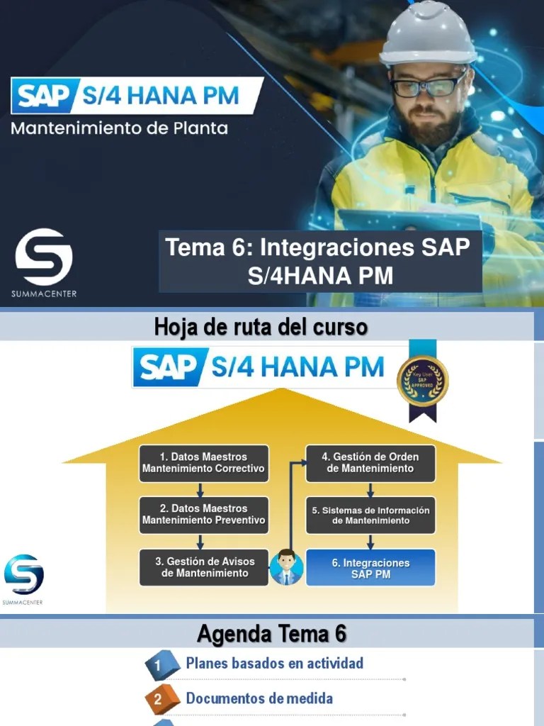 Tema 6 - SAP S4 HANA PM - Summa Center - Integraciones SAP S4HANAPM | PDF | Contabilidad