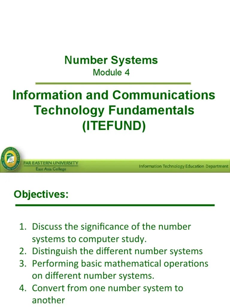 Module 4 - Number System | PDF | Decimal | Numbers