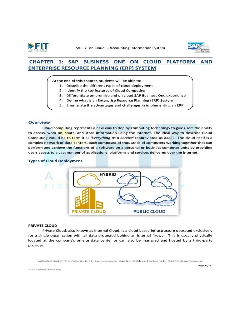 Chapter 1 - SAP Intro | PDF