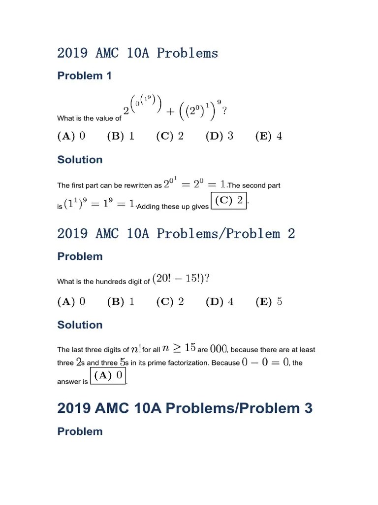 2019 AMC 10A Problems/Problem 3 | PDF | Triangle | Rectangle