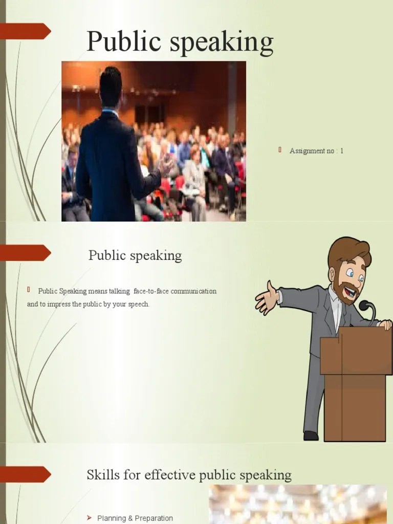 Public Speaking: Assignment No: 1 | PDF