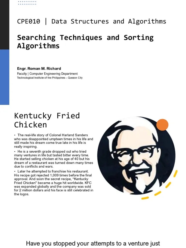 Sorting And Searching Techniques | Descargar Gratis PDF | Array Data ...