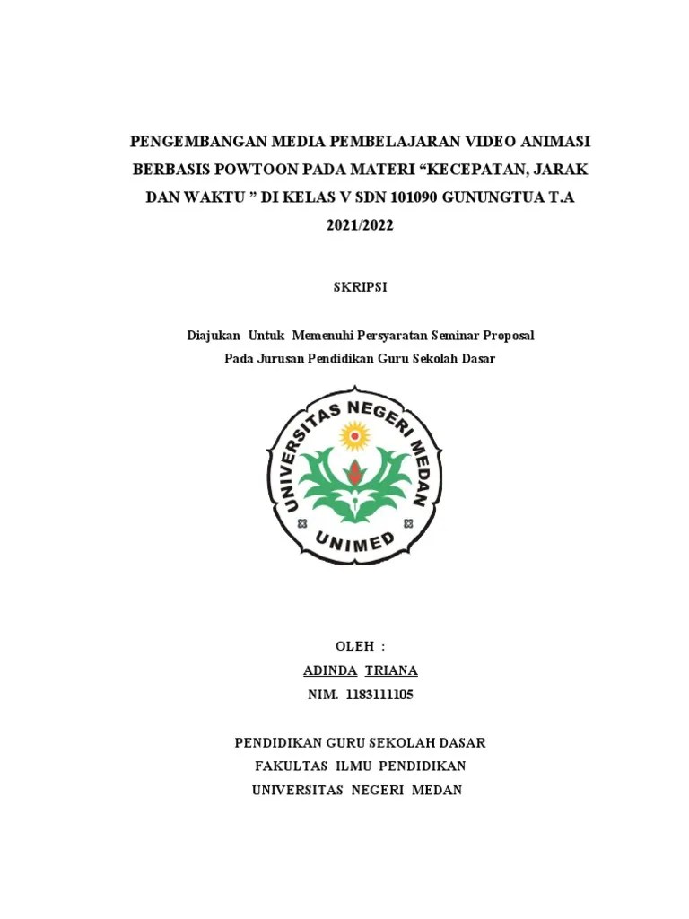 Pengembangan Media Pembelajaran Video Animasi Berbasis Powtoon Pada Materi | PDF