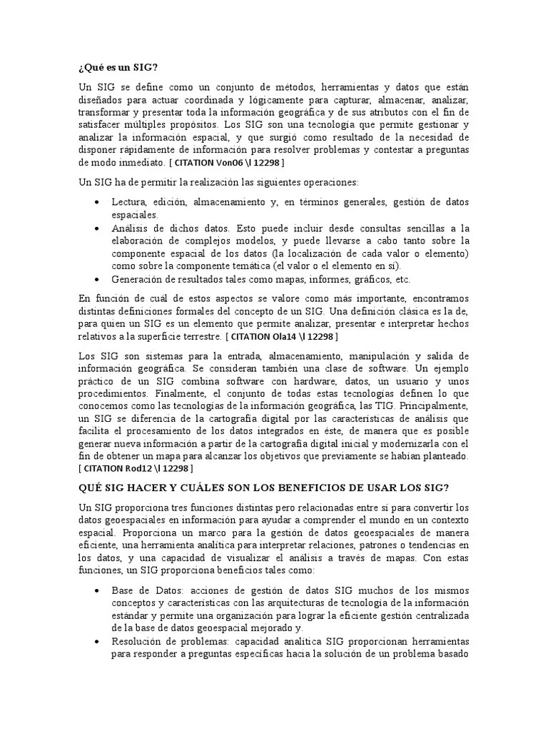 Fundamentos De Los Sig | PDF | Sistema De Información Geográfica | Informática