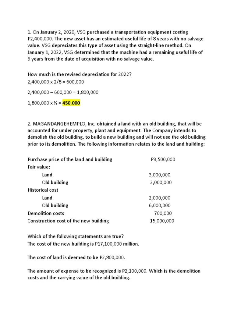 PPE | PDF | Depreciation | Book Value
