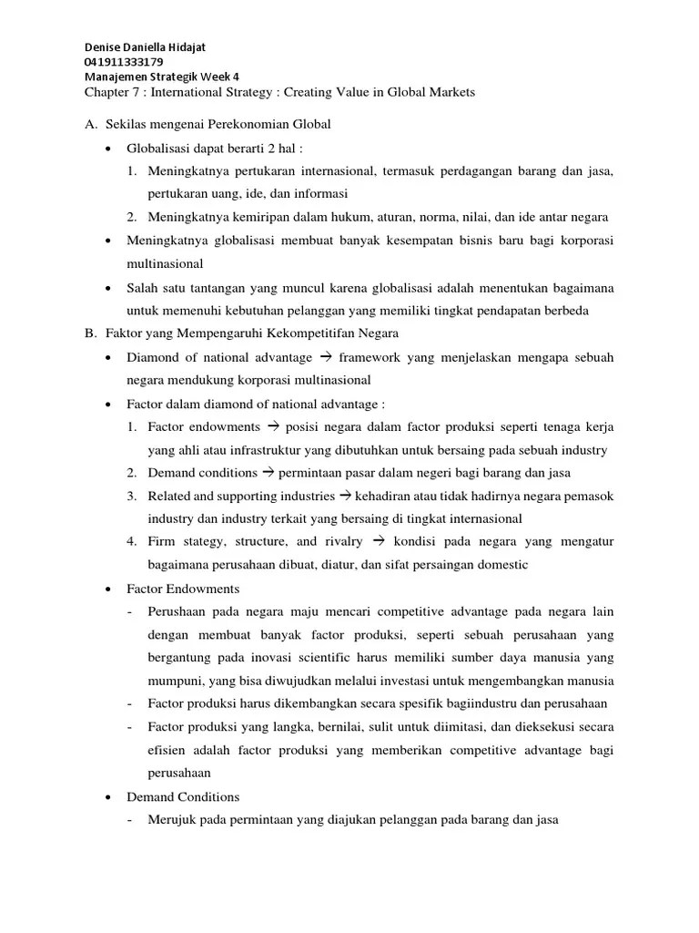 Resume Week 4 | PDF | Bisnis | Pengelolaan Keuangan & Uang