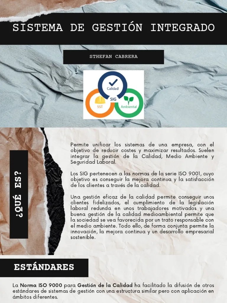 Sistema De Gestión Integrado | PDF | Economias | Business