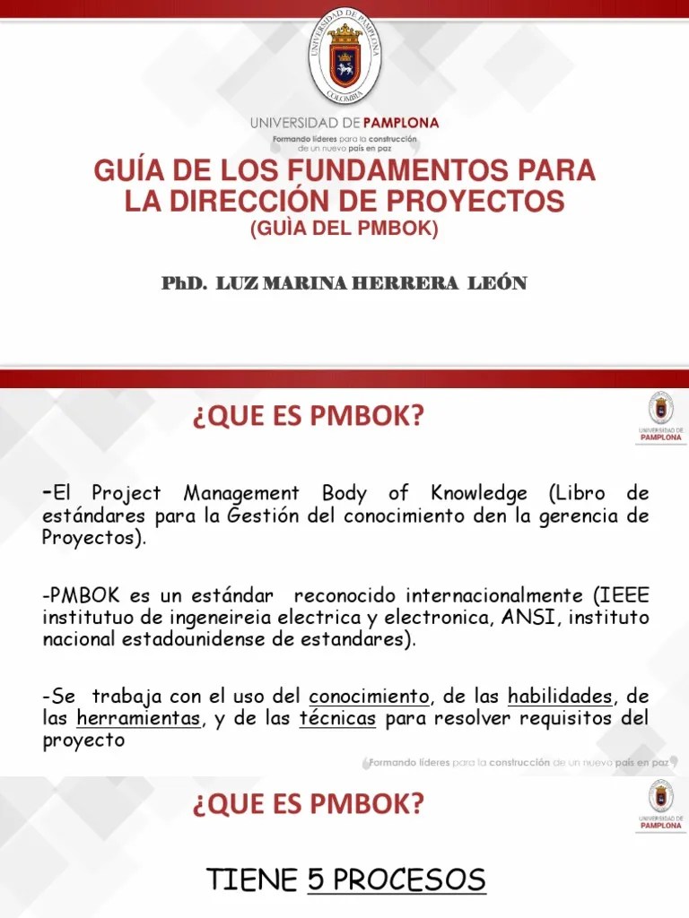 Fundamentos De Pmbok | PDF | Gestión De Proyectos