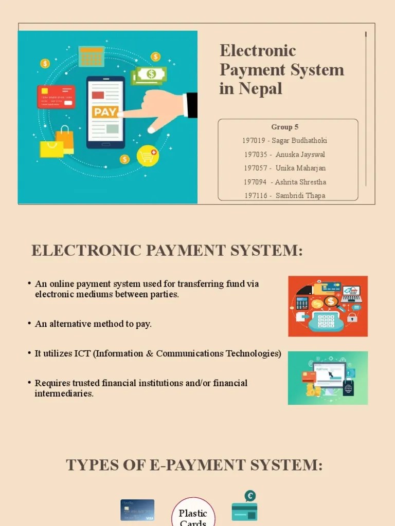 Electronic Payment System In Nepal: Group 5 | PDF | Payment System ...
