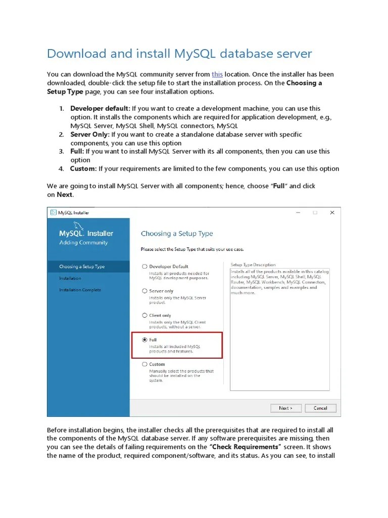 Steps To Install MYSQL | PDF | My Sql | Port (Computer Networking)