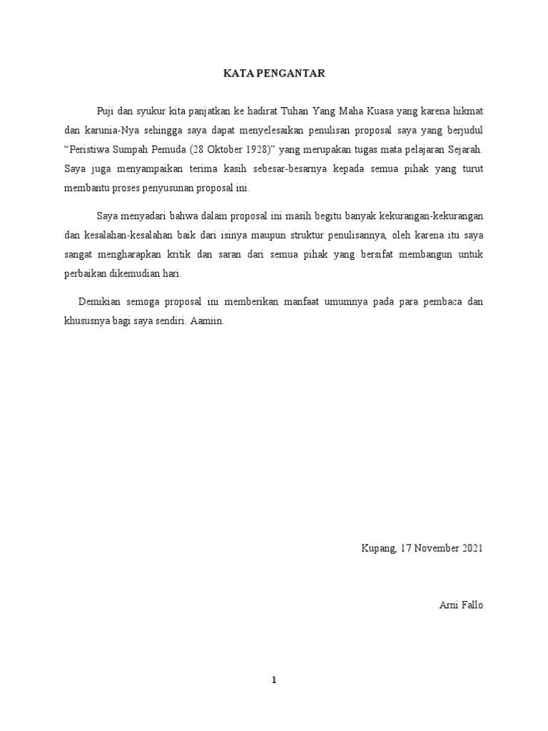 Proposal-Sejarah-Sumpah-Pemuda (Perbaikan) | PDF