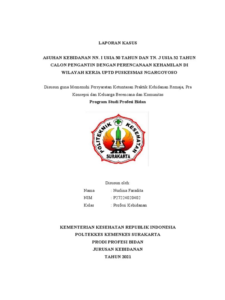 Asuhan Kebidanan Pranikah Pada Calon Pengantin Dengan Perencanaan Kehamilan | PDF