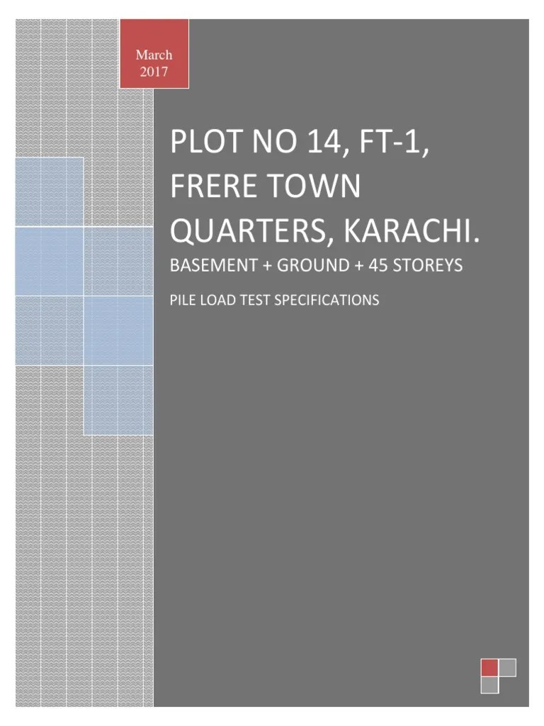Pile Load Test Specification | PDF | Deep Foundation | Concrete