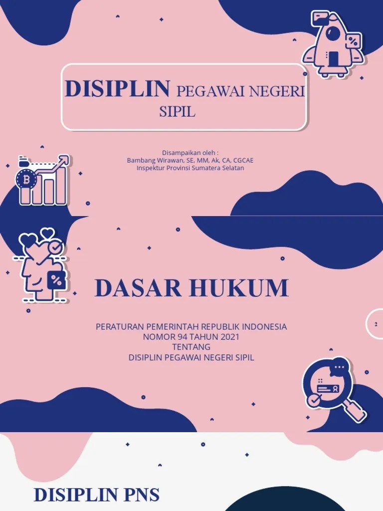 Power Point PP No. 94 Tahun 2021 - Disiplin PNS | PDF