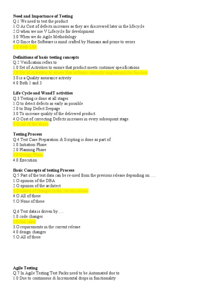 5.0 Both 1&4: Need And Importance Of Testing | PDF | Software Testing | Agile Software Development