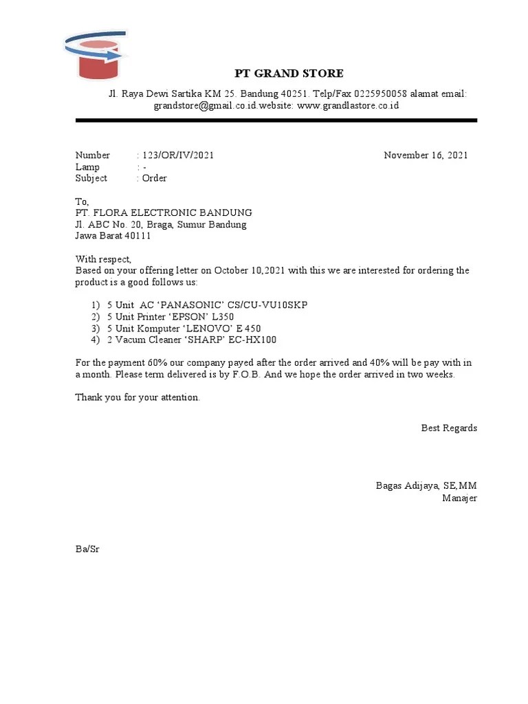 Surat Bahasa Inggris | PDF