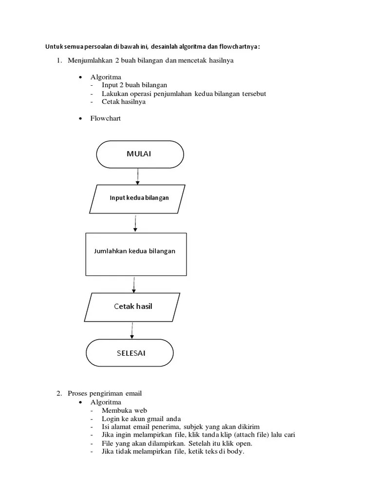 Tugas Algoritma&Flowchart | PDF