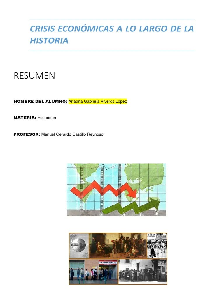 Crisis Económicas A Lo Largo De La Historia Y Crisis Mexicana | PDF ...