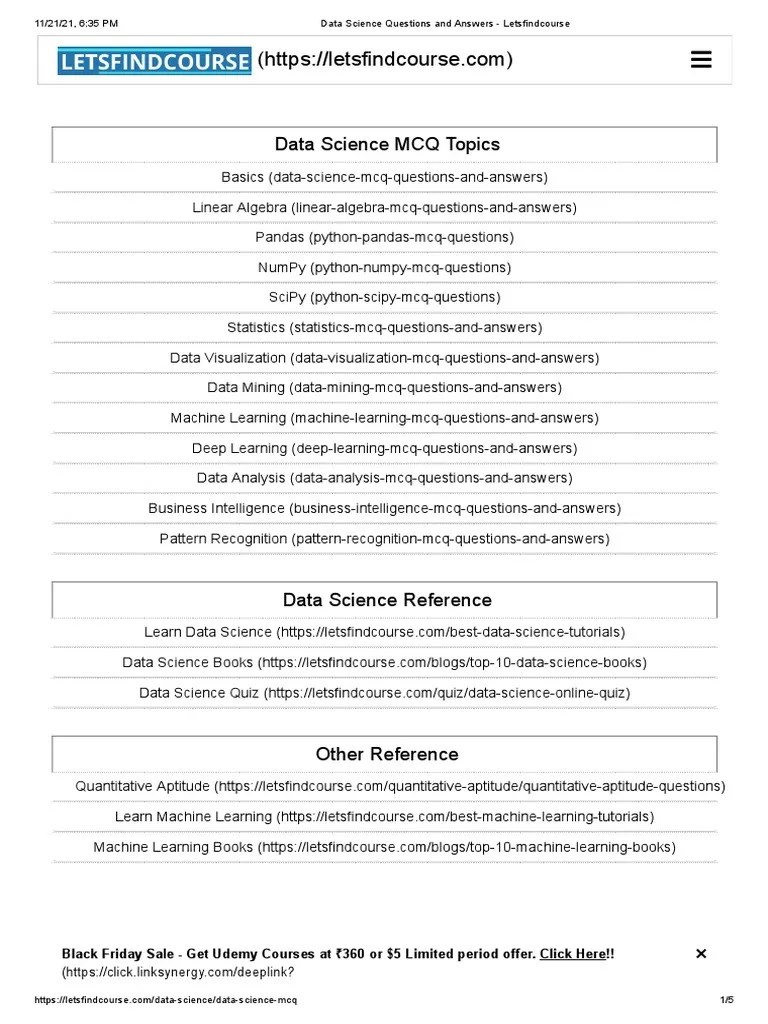 Data Science Mcq Questions And Answer Pdf Pdf Data Data Analysis - Classic Mountain Design - Retina