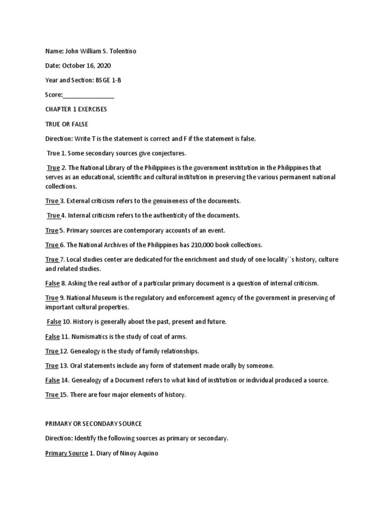 RPH Module 1 | PDF | Primary Sources