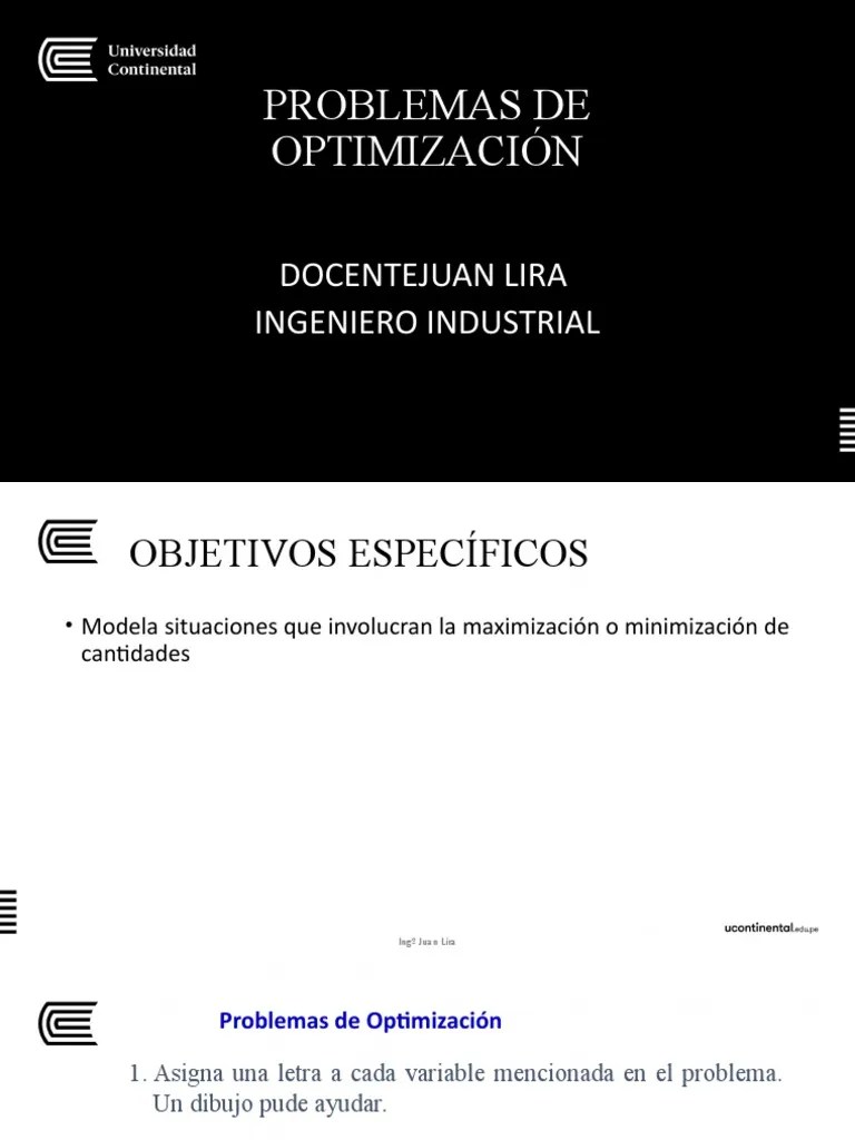 Problemas De Optimización | Descargar Gratis PDF | Optimización ...