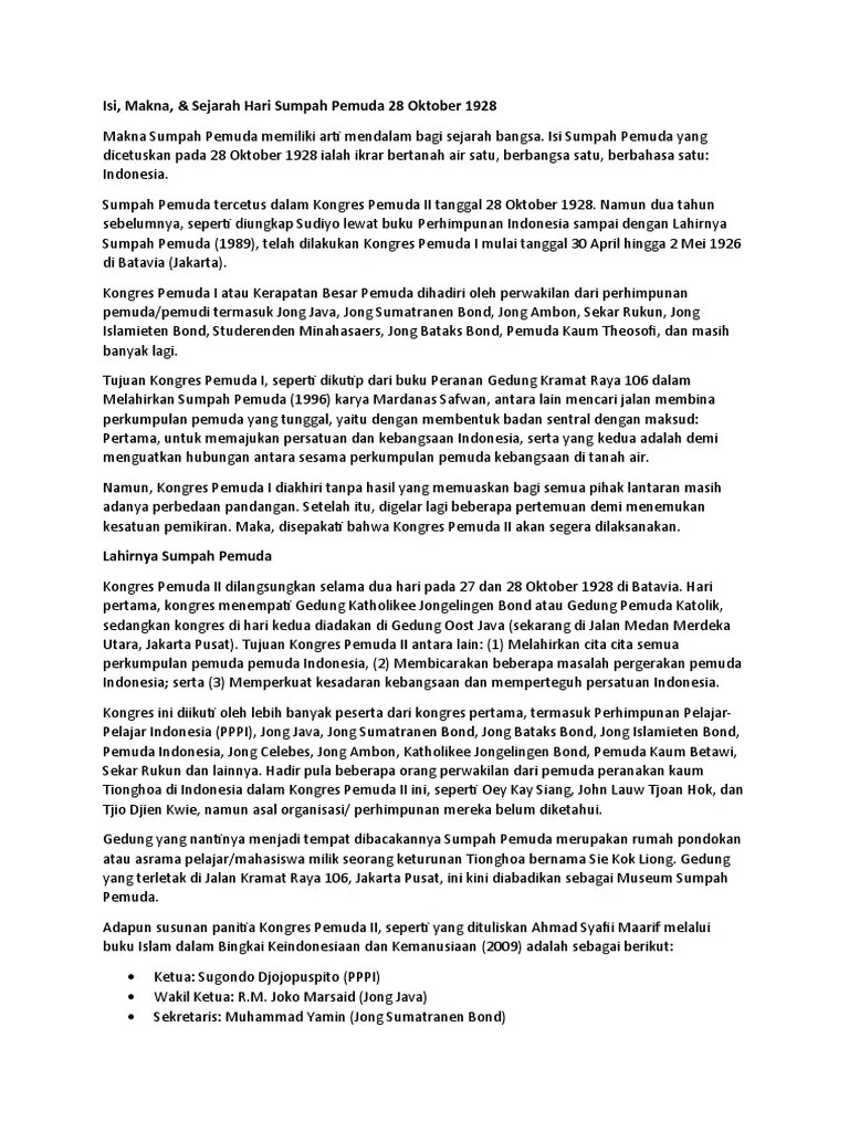 Materi Sumpah Pemuda | PDF